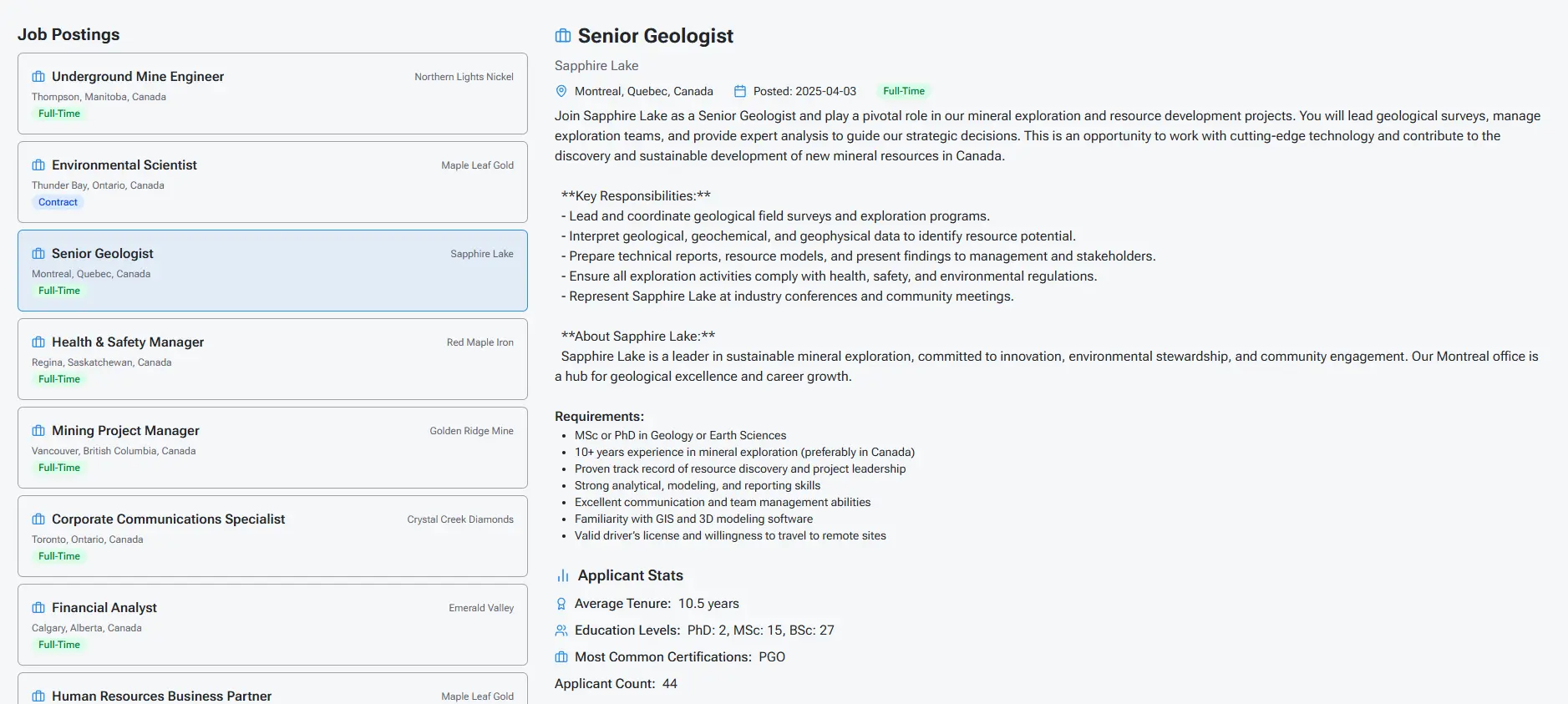 Job Board Preview